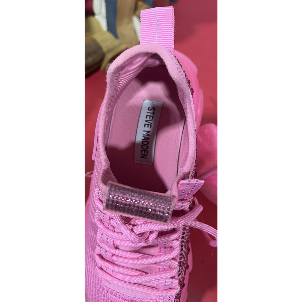 Steve Madden Women's Maxima (MAXI08S1) Pink Sneaker Sz 7.5M - Picture 6 of 6